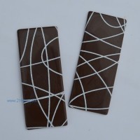 供应巧克力装饰件：黑长方线条
